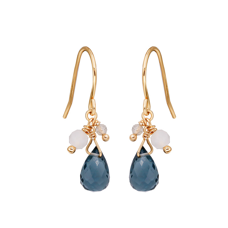 Blue Quartz Drop Earrings