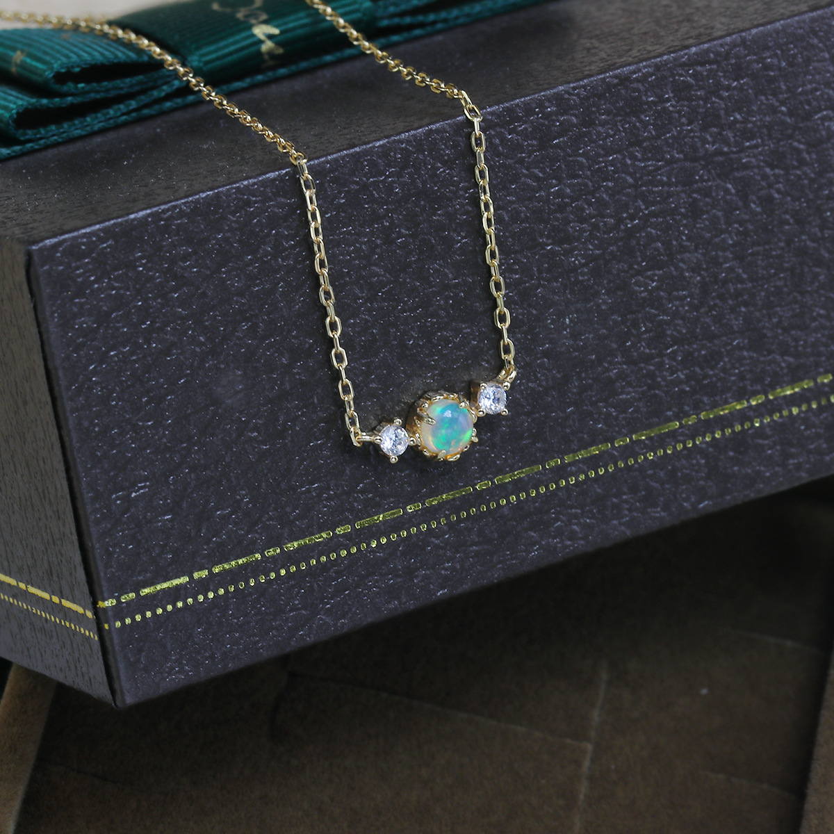 Opal Trio Necklace