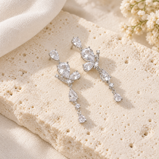 Teardrop Cascade Earrings