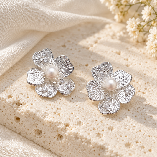 Pearl Blossom Studs