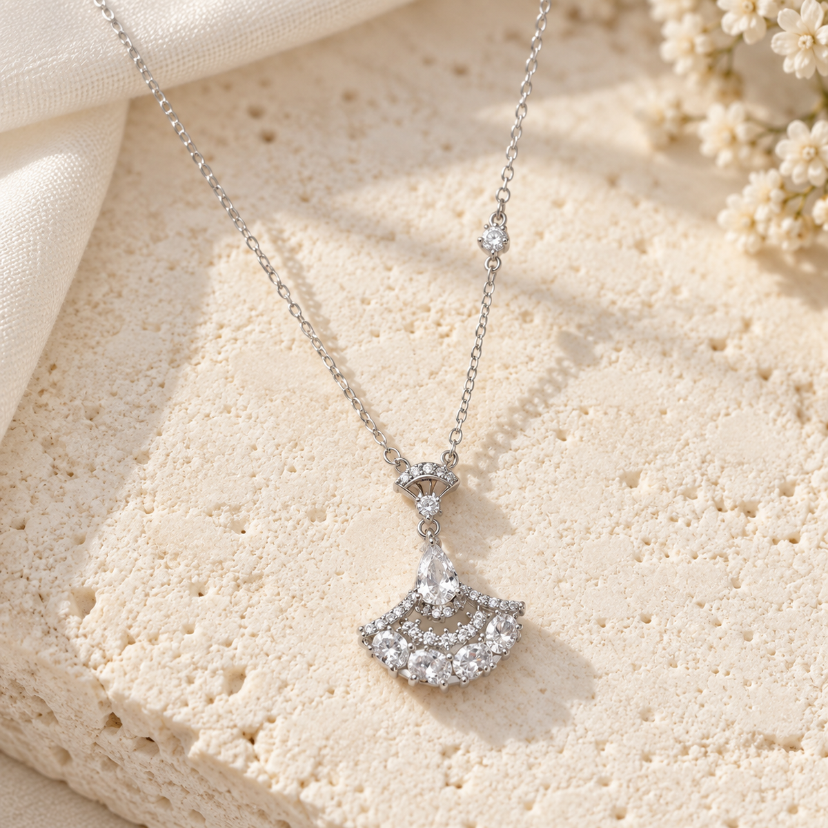 Scalloped Fan Pendant