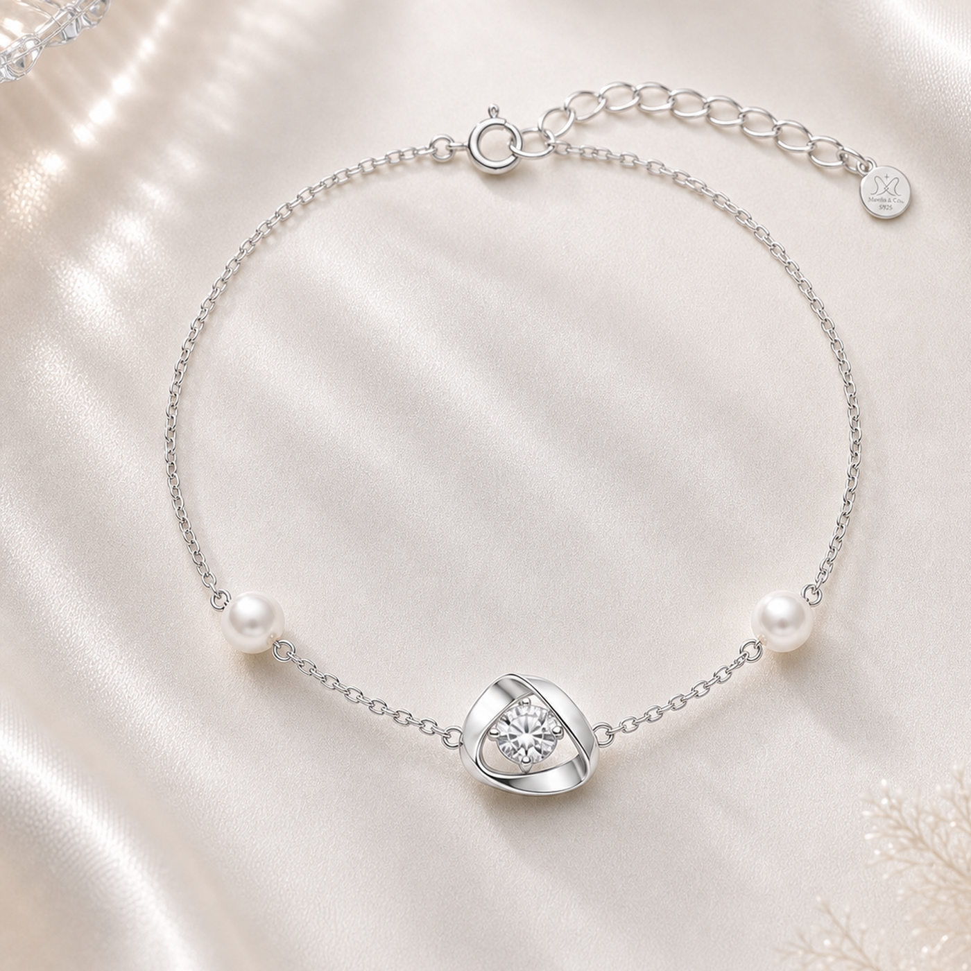 Liora Heart Pearl Bracelet